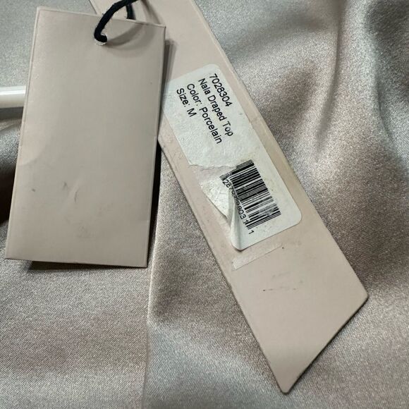 ET OCHS The Nala Silk Surplice Top Draped Wrap Blouse Cutout Detail Size Medium - Picture 16 of 16